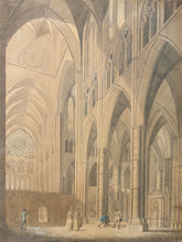 Load image into Gallery viewer, Poets' Corner Westminster Abbey Thomas Malton The Younger Watercolour