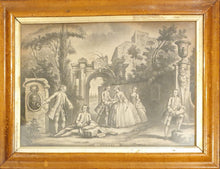 Load image into Gallery viewer, Rococo Landscape With Figures An Allegory Of Poetry 18th.Century Gouache Watercolour Circa.1760