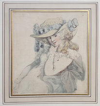 Load image into Gallery viewer, Thomas Rowlandson Watercolour Portrait