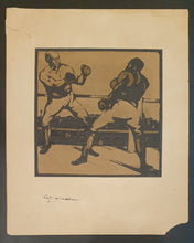Load image into Gallery viewer, Sir William Nicholson Boxing Original Signed Woodcut