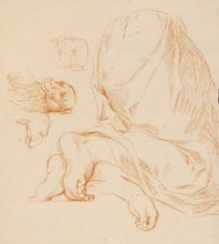 Load image into Gallery viewer, 17th.Century Venetian School Red Chalk Drawing