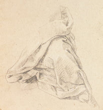 Load image into Gallery viewer, 17th.Century Venetian School Black Chalk Study Of Drapery