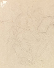 Load image into Gallery viewer, 17th.Century Venetian School Black Chalk Study Of Drapery