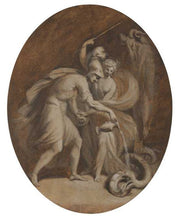 Load image into Gallery viewer, William Hamilton R.A. Jason And Medea Slaying The Colchian Dragon Oil Sketch