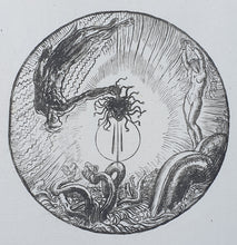 Load image into Gallery viewer, Frederick Carter Woodcut The Dragon Of The Alchemists 1926