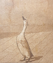 Load image into Gallery viewer, Paul Sandby R.A. Mr Vestris Instructing A Duck In The Art Of Dancing Exceptionally Rare Aquatint 1781