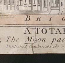 Load image into Gallery viewer, A Total Eclipse Caricature Engraving Of King George The Fourth Brighton 1820
