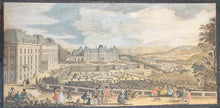 Load image into Gallery viewer, A Group Of Five Mid 18th.Century Hand Coloured Copper Engravings Views Of Paris Palaces And Chateaux