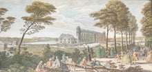 Load image into Gallery viewer, A Group Of Five Mid 18th.Century Hand Coloured Copper Engravings Views Of Paris Palaces And Chateaux