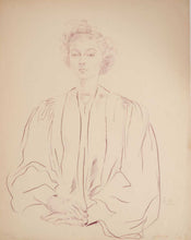 Load image into Gallery viewer, Cecil Beaton Portrait Drawing Myrna Loy The Queen Of Hollywood Circa.1935