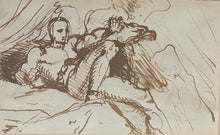 Load image into Gallery viewer, Benjamin Robert Haydon Pen And Ink Drawing Prometheus Chained Circa.1819