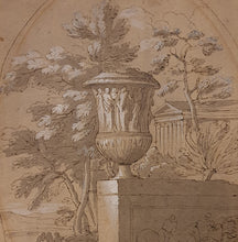 Load image into Gallery viewer, Isaac De Moucheron Study Of An Urn In A Classical Landscape Dutch School Circa.1700.