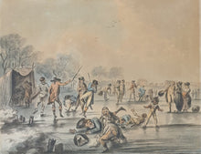 Load image into Gallery viewer, Anne North Watercolour Skating In Hyde Park 1792