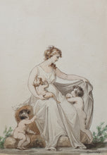 Load image into Gallery viewer, John Samuel Agar Watercolour An Allegory Of Charity 1799