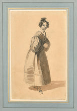 Load image into Gallery viewer, Nicolas-Toussaint Charlet Watercolour Study Of A Young Woman