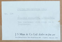 Load image into Gallery viewer, William Woollett Watercolour Drawing Two Sportsmen With Their Dogs In A Landscape Circa.1760