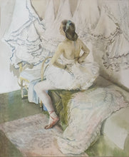 Load image into Gallery viewer, Erlund Hudson Watercolour A Corner Of The Dressing Room Circa.1946