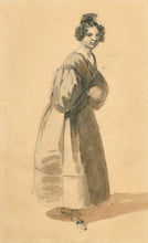 Load image into Gallery viewer, Nicolas-Toussaint Charlet Watercolour Study Of A Young Woman
