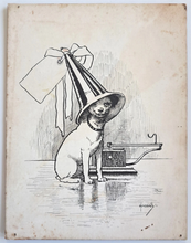 Load image into Gallery viewer, John Hassall Pen And Ink Drawing Nipper The HMV Dog Circa.1910

