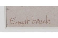 Load image into Gallery viewer, Ernest Henri Griset 19th.Century Pencil And Watercolour Study Of Two Wolves
