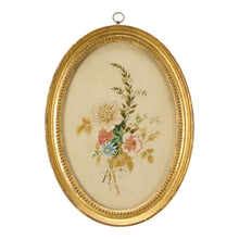 Load image into Gallery viewer, Pair Of George III Silkwork Embroidered Floral Studies Circa.1790
