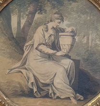 Load image into Gallery viewer, Johann Heinrich Ramberg Watercolour Drawing Woman In A Landscape With An Urn Circa.1790
