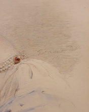 Load image into Gallery viewer, Thomas Overton Watercolour Portrait Lady Blanche Georgiana Howard Countess Of Burlington Wearing Coronation Robes 1837
