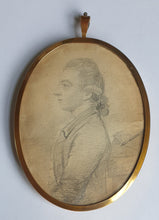 Load image into Gallery viewer, Samuel Shelley Portrait Miniature Drawing Dr Symonds Of Hampstead Circa.1770.
