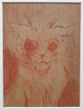 Load image into Gallery viewer, Louis Wain Portrait Of A Scowling Cat
