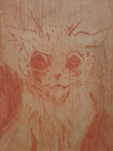 Load image into Gallery viewer, Louis Wain Portrait Of A Scowling Cat
