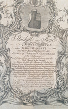 Load image into Gallery viewer, Rococo Trade Card Shudall And Stone Robe Makers London Circa.1760
