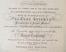 Load image into Gallery viewer, 19th.Century Trade Card Samuel Knights Printseller Cornhill London Circa.1841

