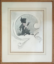 Load image into Gallery viewer, Phil May Watercolour Drawing Gloom Circa.1890
