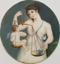 Load image into Gallery viewer, Love Is Lighter Than The Soul Late 18th.Century Miniature Painting
