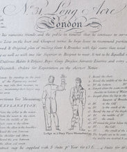 Load image into Gallery viewer, Georgian Trade Card Crane Taylor Habit &amp; Pelisse Maker London Circa.1800
