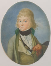Load image into Gallery viewer, Late 18th.Century Portrait Miniature A Gentleman In Green Circa.1795

