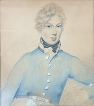 Load image into Gallery viewer, Georgian Watercolour Portrait Of A Midshipman Circa.1800
