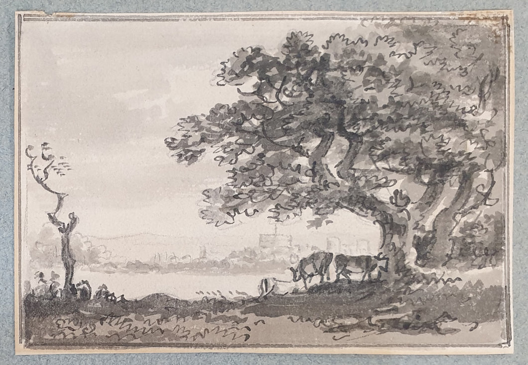 Paul Sandby R.A. A Distant View Of Windsor Castle From The Great Park Circa.1770