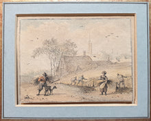 Load image into Gallery viewer, Hendrik De Meijer 18th.Century Dutch School Watercolour Summer Landscape Circa.1770
