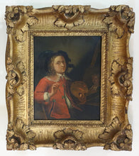 Load image into Gallery viewer, Dutch School 17th.Century Oil On Panel Circle Of Arnold Boonen Artists Self Portrait
