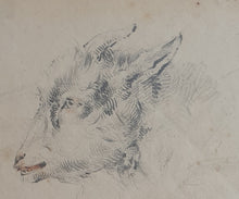 Load image into Gallery viewer, James Ward R.A. Red And Black Crayon Study Of Goats Circa.1800
