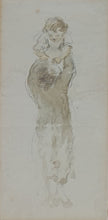 Load image into Gallery viewer, Nicholas Pocock Study Of A Man Holding A Baby Circa.1790
