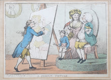 Load image into Gallery viewer, HW Bunbury Hand Coloured Etching A Family Picture Circa.1800

