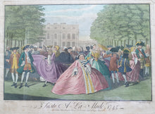 Load image into Gallery viewer, Louis Boitard Hand Coloured Copper Engraving Taste A-La-Mode 1745
