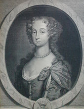 Load image into Gallery viewer, The Most Noble Mary Dutchess Of Beaufort 17th.Century Copper Engraved Portrait Of The Celebrated Gardener And Botanist
