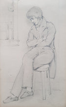 Load image into Gallery viewer, William Mulready R.A. Pencil Study Of A Young Man Circa.1840
