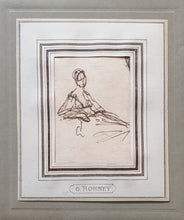 Load image into Gallery viewer, George Romney Pen And Ink Study Of A Seated Lady Circa.1770
