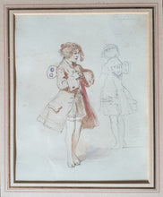 Load image into Gallery viewer, Maurice Sand Watercolour Costume Design Cupidon Circa.1860
