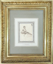 Load image into Gallery viewer, George Romney Pen And Ink Study Of A Seated Lady Circa.1770

