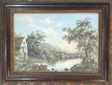 Load image into Gallery viewer, John Laporte 18th.Century Gouache River Landscape Circa.1790

